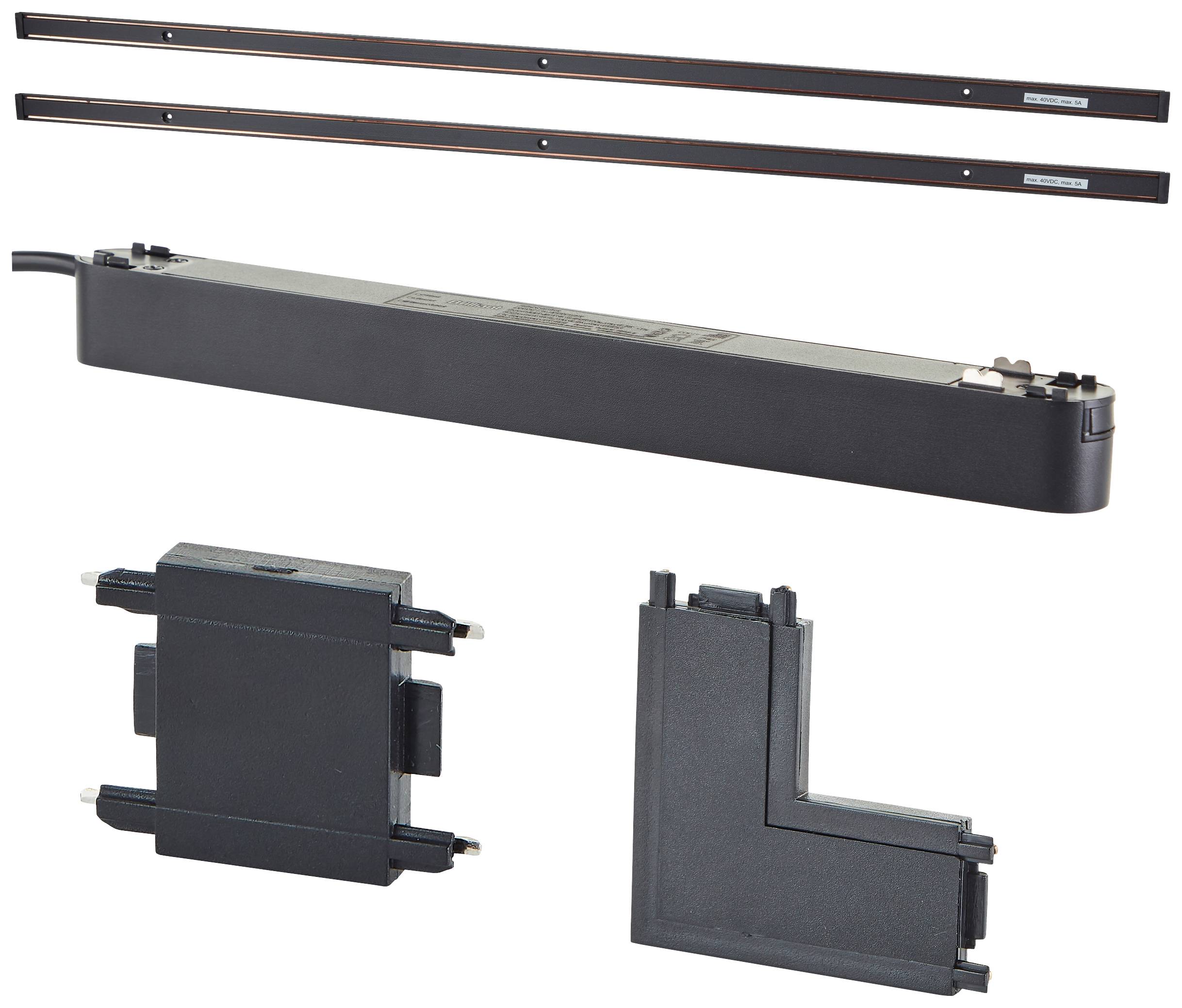 Brilliant 30070/76 Click&Shine Schienen-Basissystem Schwarz