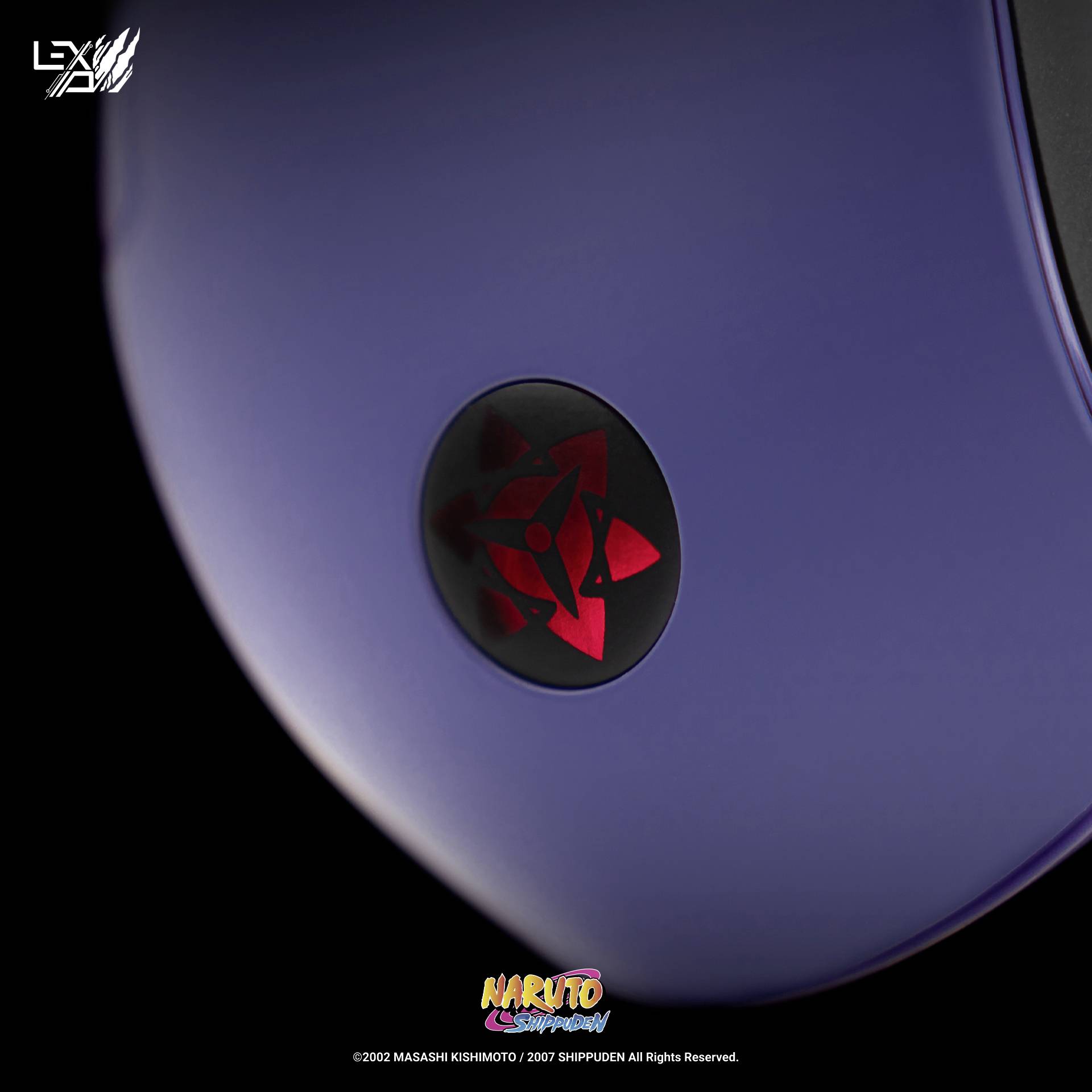 Lexip Naruto Shippuden Sasuke Revenge Gaming-Maus Kabelgebunden Optisch Lila, Blau 12000 dpi Beleuchtet, Gewichts-Tuning