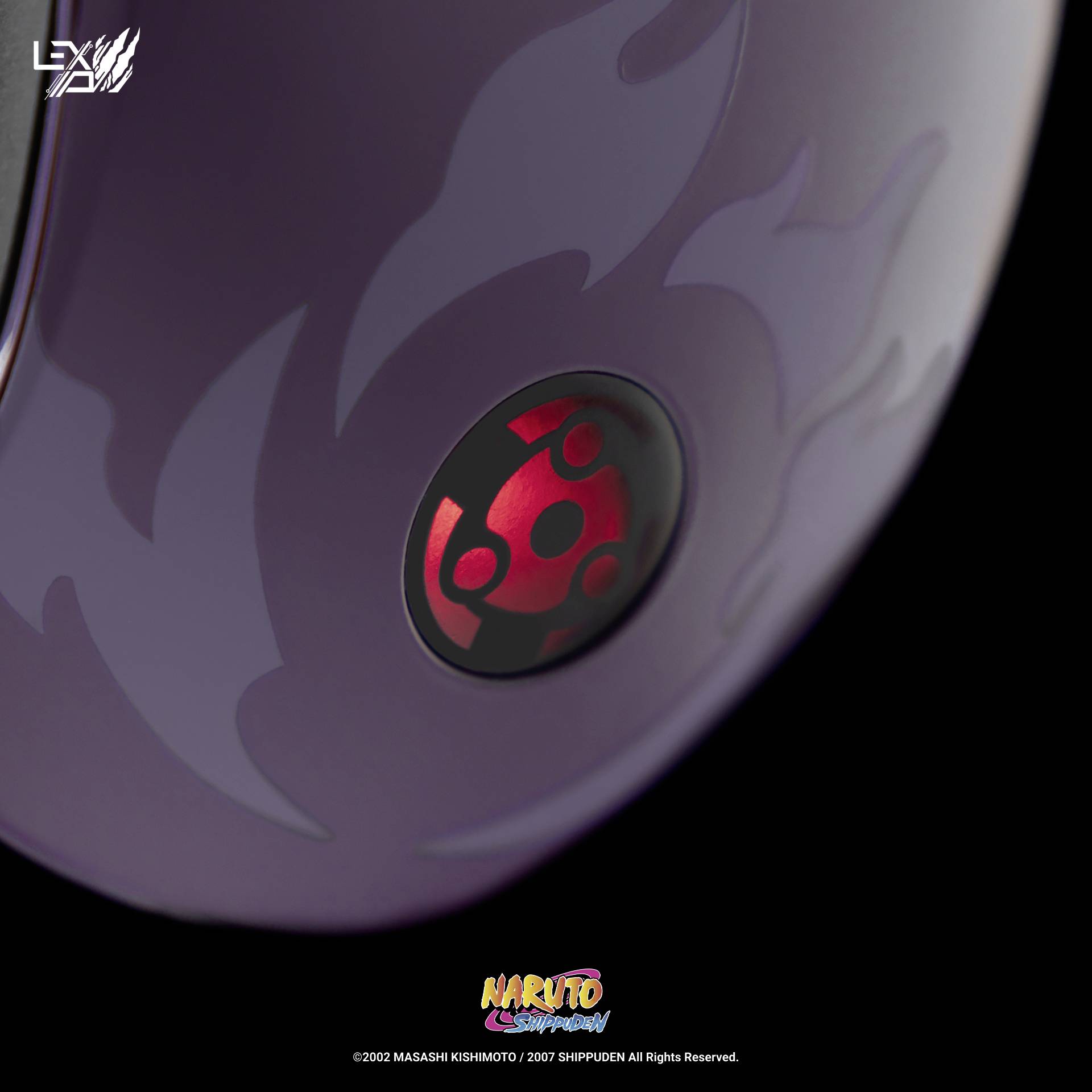 Lexip Naruto Shippuden Madara Destruction Gaming-Maus Kabelgebunden Optisch Schwarz, Lila 12000 dpi Beleuchtet, Gewichts-Tuning