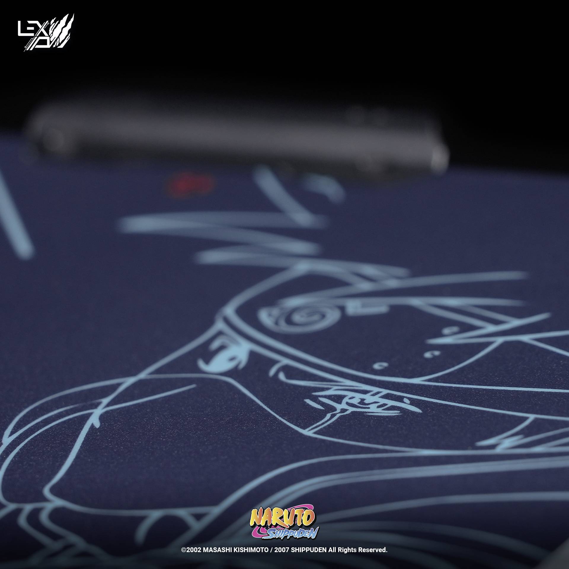 Lexip Naruto Shippuden Kakashi Kamui Gaming-Mauspad Beleuchtet Schwarz, Türkis