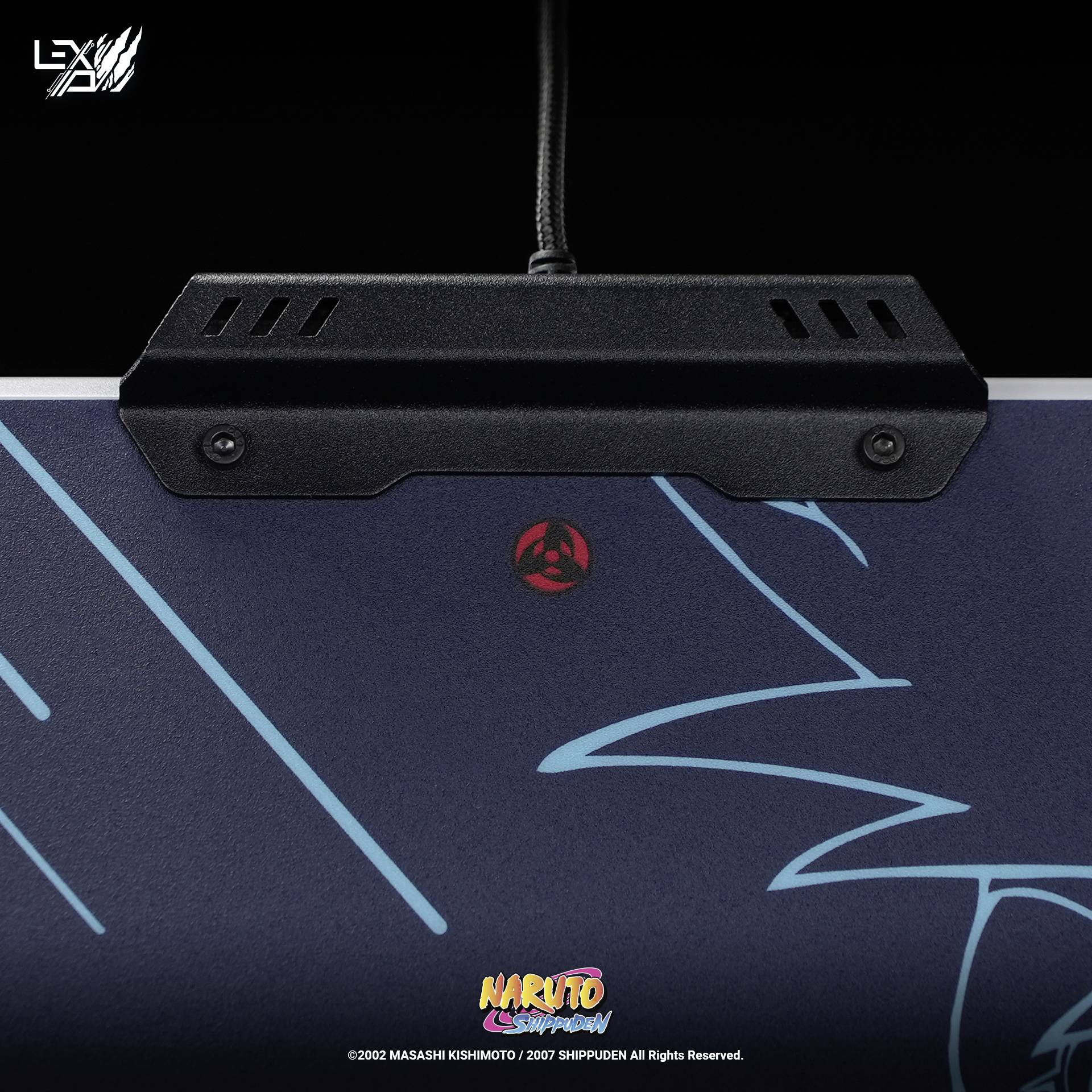 Lexip Naruto Shippuden Kakashi Kamui Gaming-Mauspad Beleuchtet Schwarz, Türkis