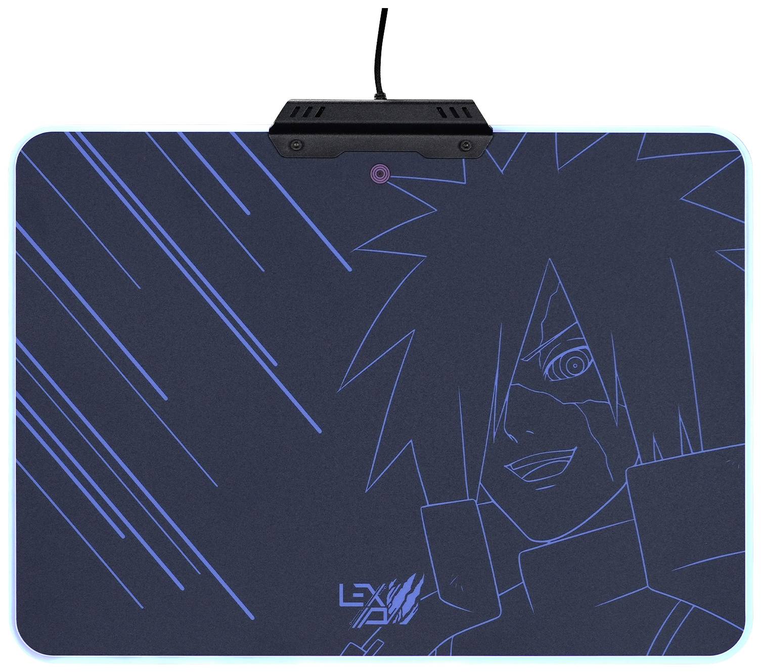 Lexip Naruto Shippuden Madara Destruction Gaming-Mauspad Beleuchtet Schwarz, Blau