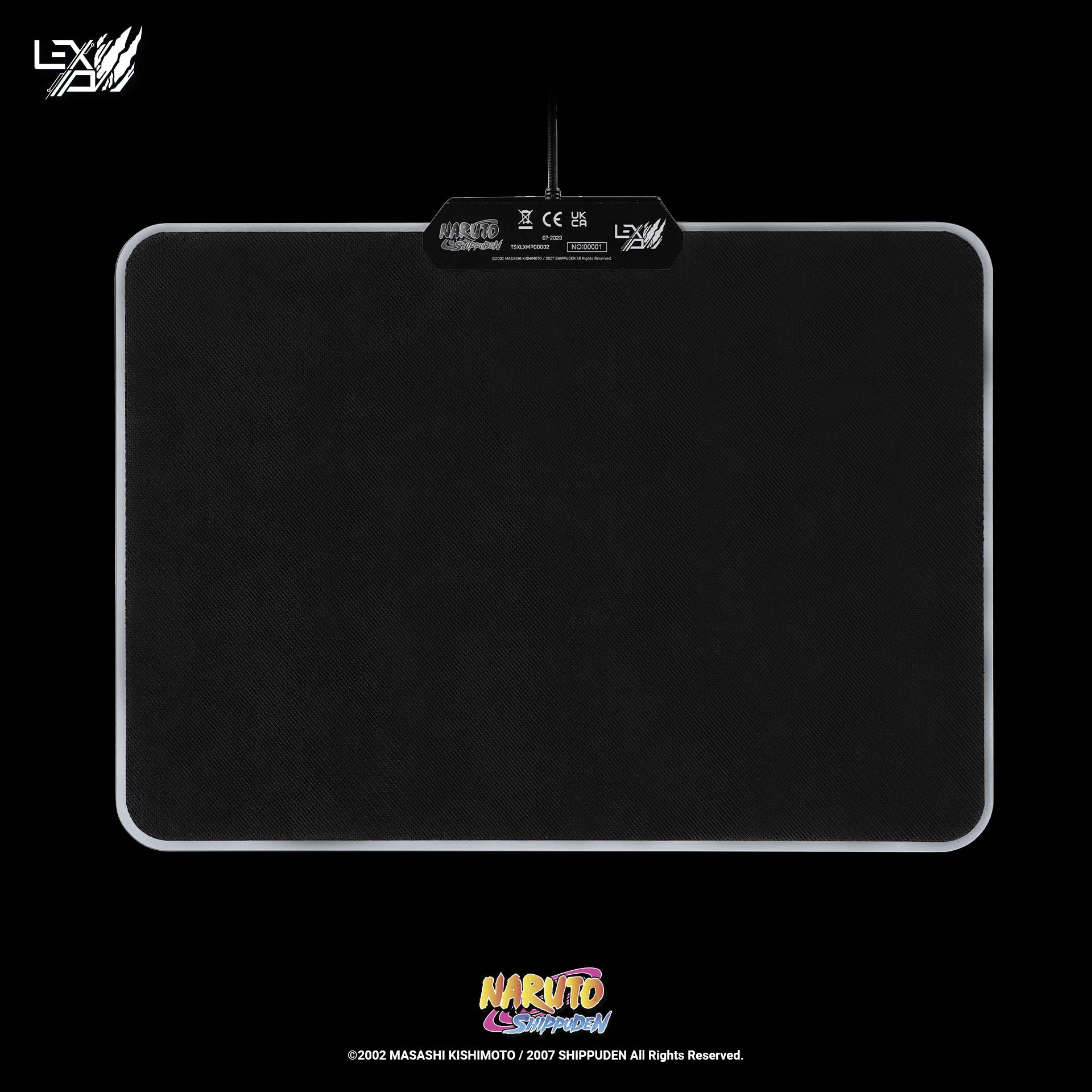 Lexip Naruto Shippuden Madara Destruction Gaming-Mauspad Beleuchtet Schwarz, Blau