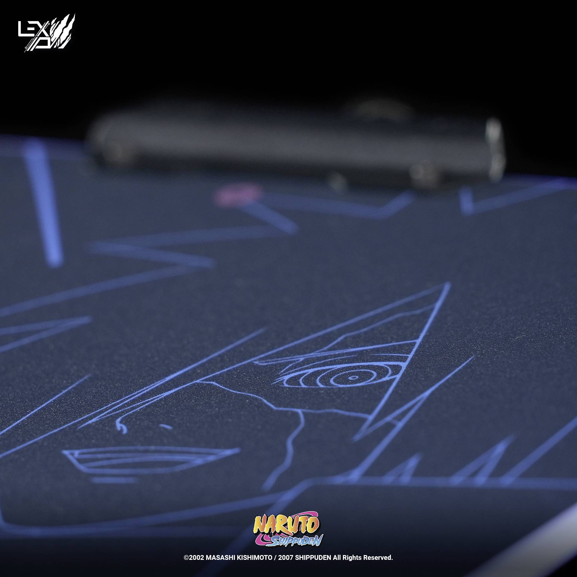 Lexip Naruto Shippuden Madara Destruction Gaming-Mauspad Beleuchtet Schwarz, Blau