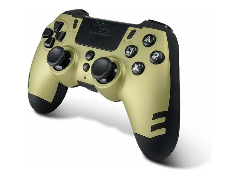 Steelplay Slim Pack - Game Pad - kabellos - 2.4GHz - Gold - für Sony PlayStation
