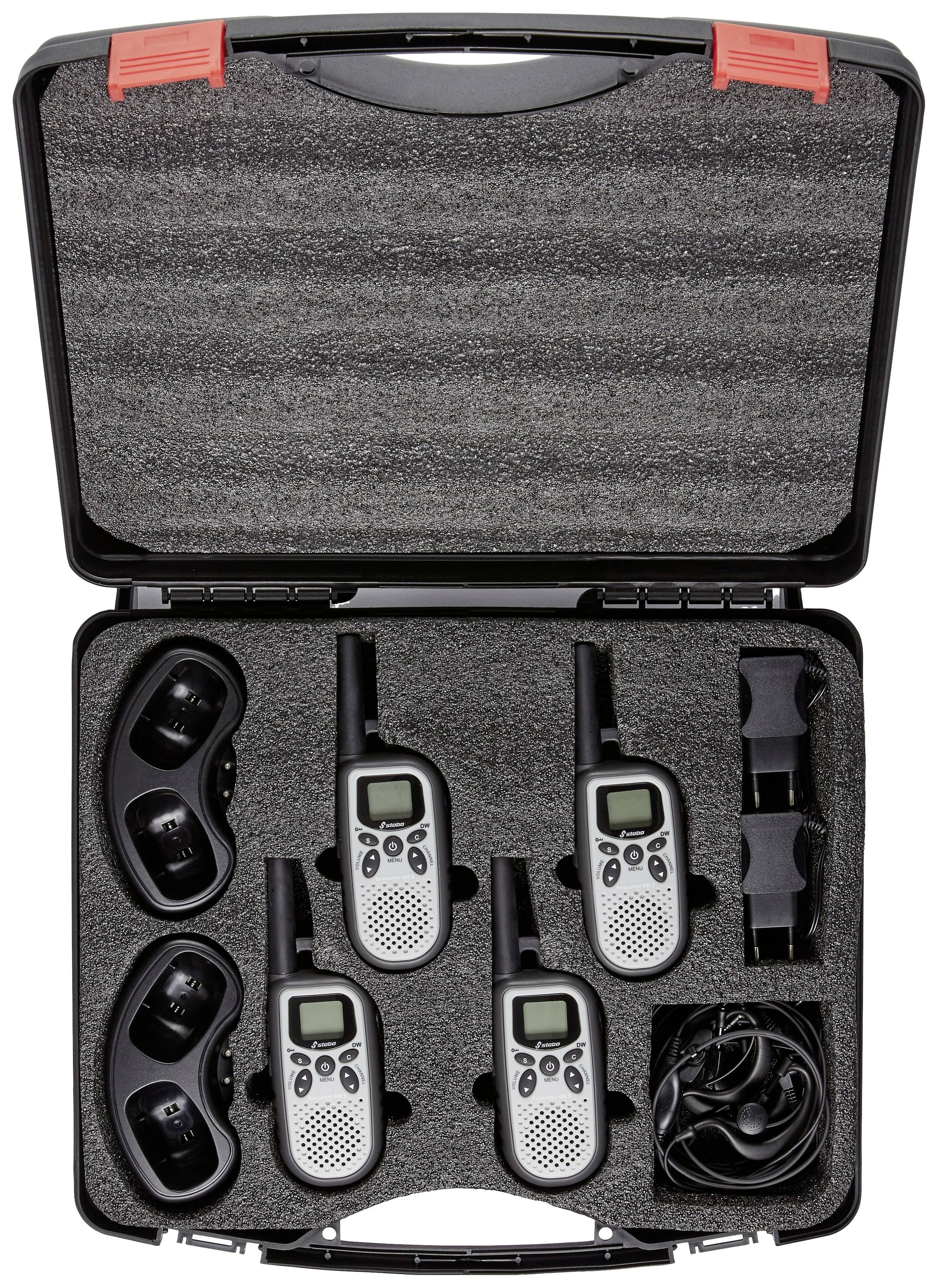 Stabo Freecomm 400 II 20444 PMR-Funkgerät 4er Set