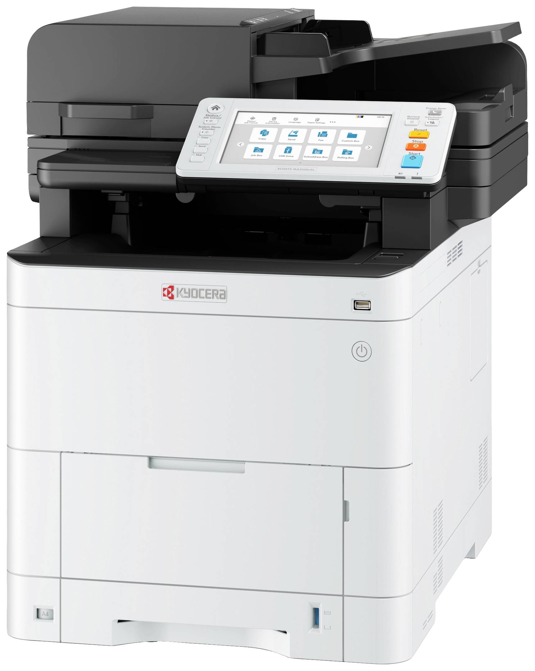 Kyocera ECOSYS MA3500cifx/Plus Multifunktionsdrucker Laser Farbe A4 Drucker, Scanner, Kopierer, Fax ADF, Duplex, LAN, USB
