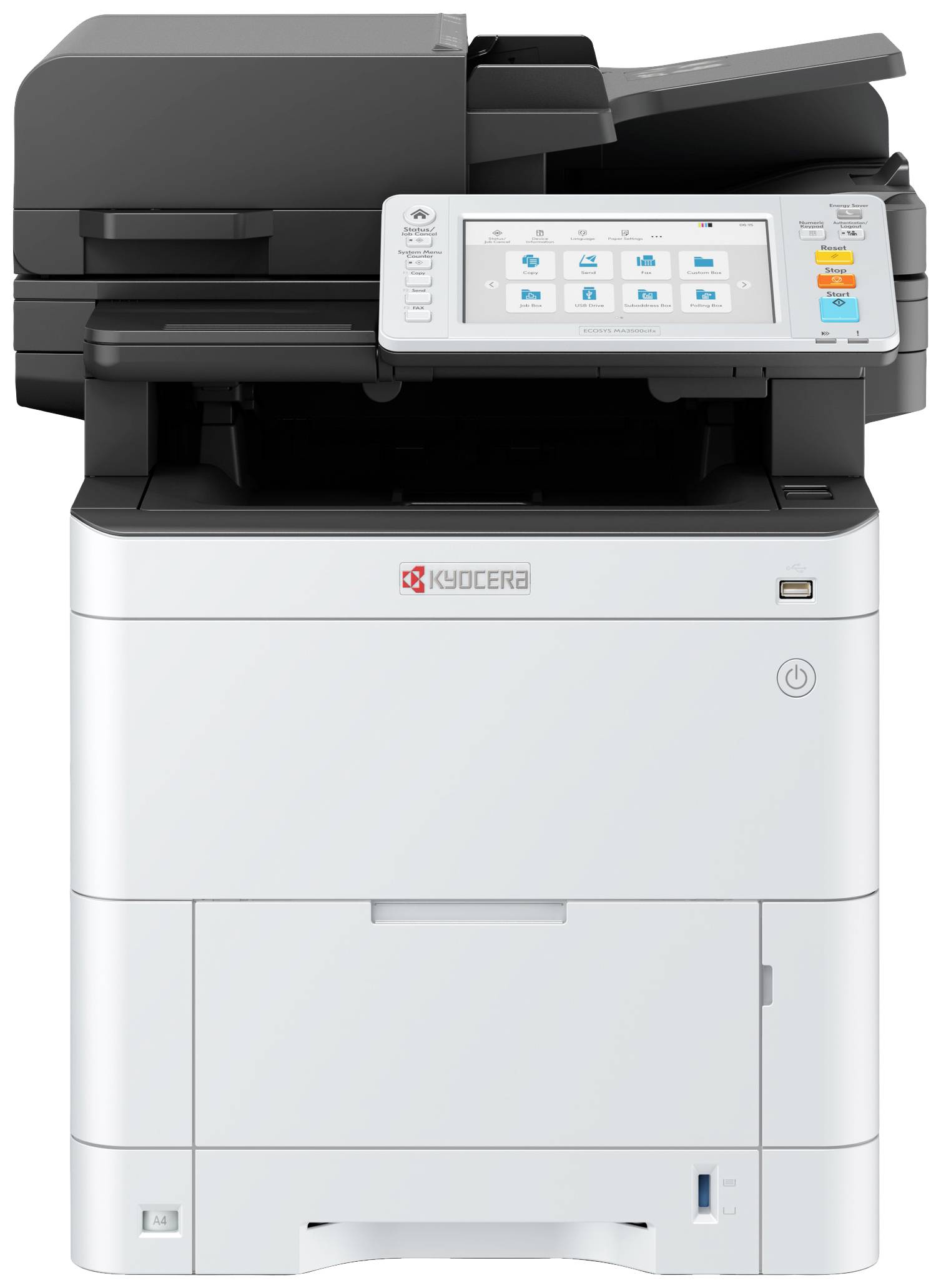 Kyocera ECOSYS MA3500cifx/Plus Multifunktionsdrucker Laser Farbe A4 Drucker, Scanner, Kopierer, Fax ADF, Duplex, LAN, USB