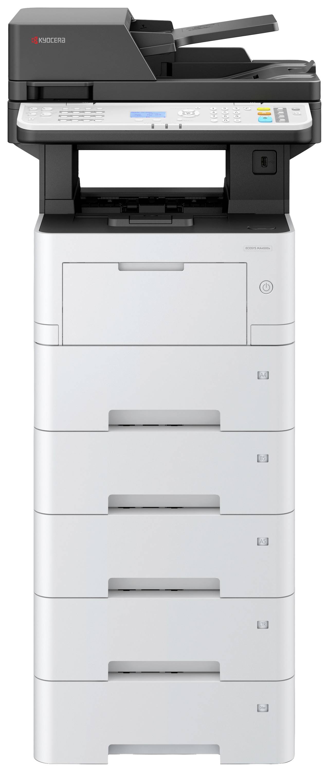 Kyocera ECOSYS MA4500x Multifunktionsdrucker Laser Schwarz-Weiß A4 Drucker, Scanner, Kopierer ADF, Duplex, LAN, USB