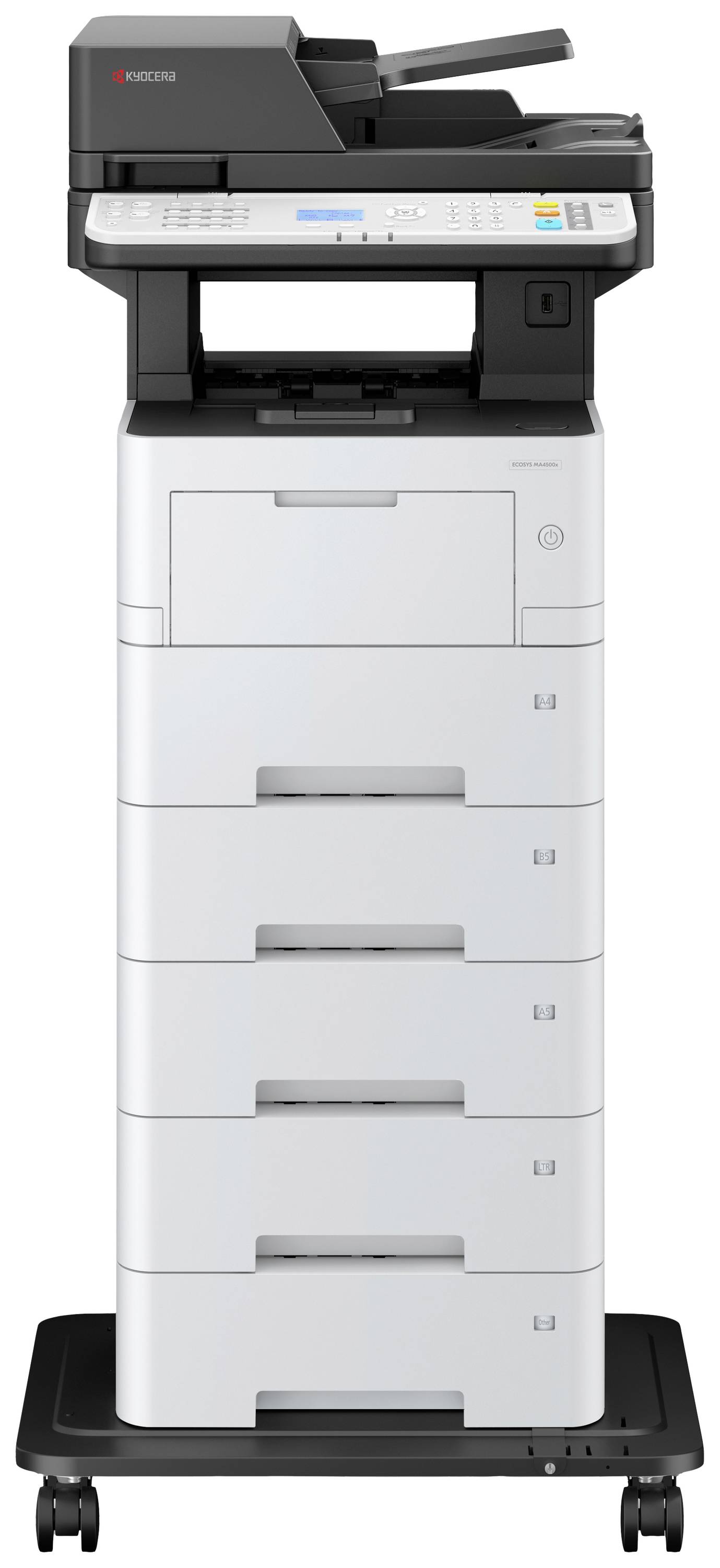 Kyocera ECOSYS MA4500x Multifunktionsdrucker Laser SchwarzWeiß A4 Drucker, Scanner, Kopierer