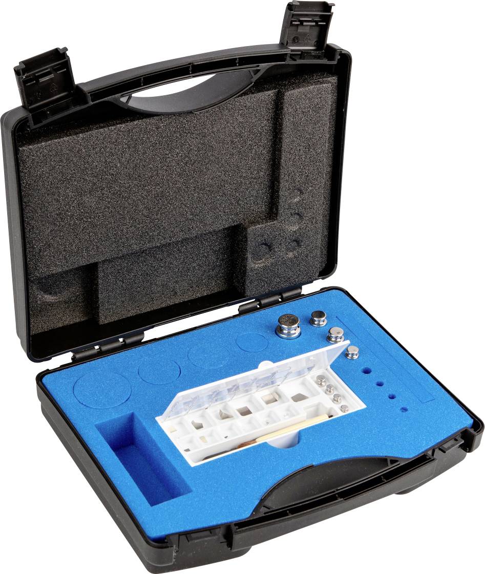 Kern Gewichtsatz 303-024, OIML-Klasse E1, Nennwert 1 mg - 50 g, Knopf, Edelstahl poliert, im Kunststoffkoffer