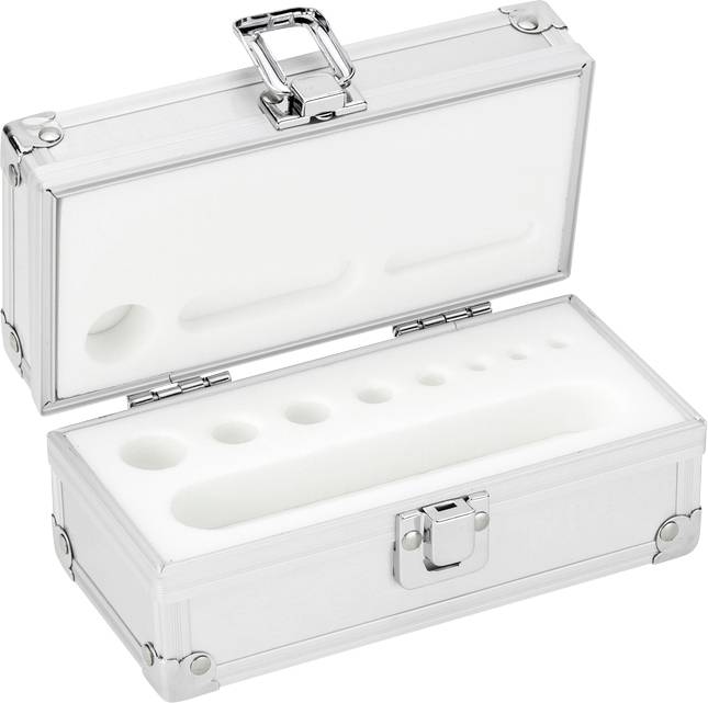 Kern Aluminium-Gewichtsetui 314-020-600, für Nennwerte 1g - 50 g, für Klassen E1 - M2, für Bauform Knopf/Kompakt
