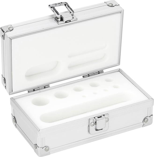 Kern Aluminium-Gewichtsetui 314-030-600, für Nennwerte 1g - 100 g, für Klassen E1 - M2, für Bauform Knopf/Kompakt