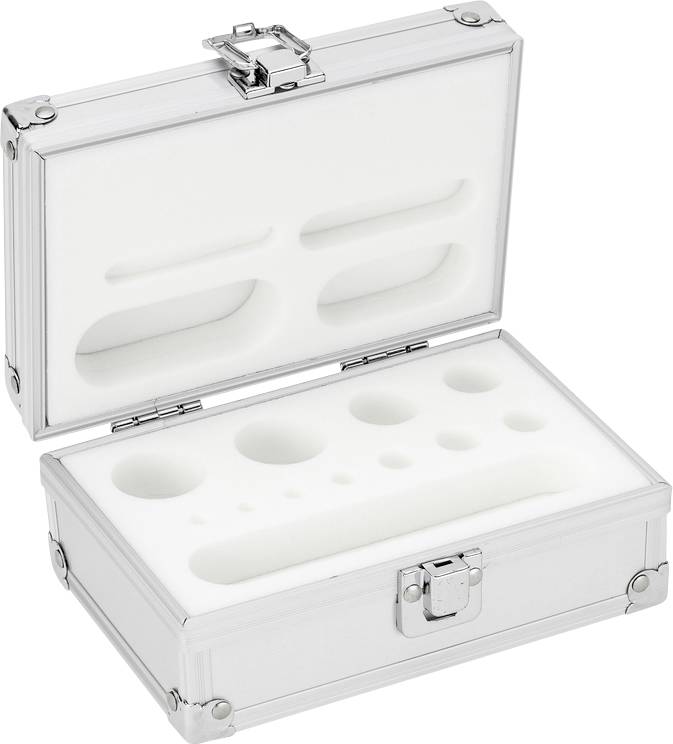 Kern Aluminium-Gewichtsetui 314-040-600, für Nennwerte 1g - 200 g, für Klassen E1 - M2, für Bauform Knopf/Kompakt