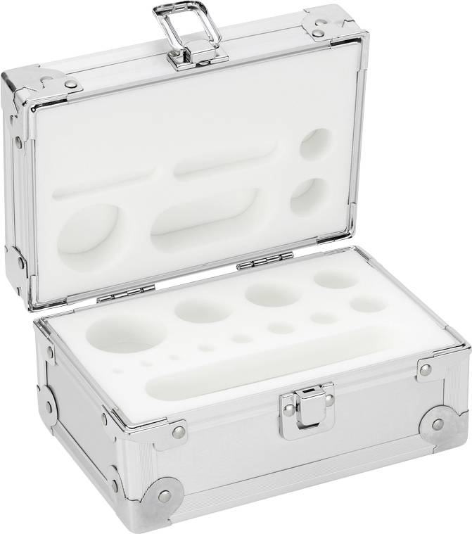 Kern Aluminium-Gewichtsetui 314-050-600, für Nennwerte 1g - 500 g, für Klassen E1 - M2, für Bauform Knopf/Kompakt
