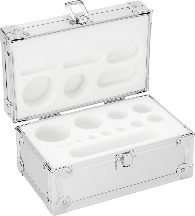 Kern Aluminium-Gewichtsetui 314-060-600, für Nennwerte 1g - 1 kg, für Klassen E1 - M2, für Bauform Knopf/Kompakt