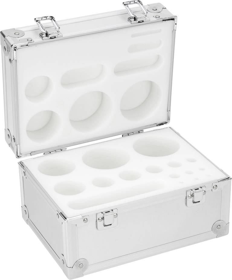 Kern Aluminium-Gewichtsetui 314-070-600, für Nennwerte 1g - 2 kg, für Klassen E1 - M2, für Bauform Knopf/Kompakt