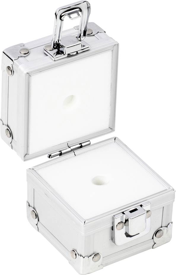 Kern Aluminium-Gewichtsetui 317-040-600, für Nennwerte 10 g, für Klassen E1 - M2, für Bauform Knopf/Kompakt