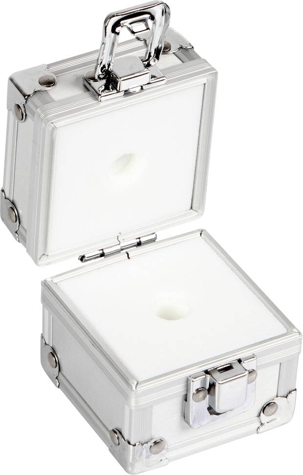 Kern Aluminium-Gewichtsetui 317-050-600, für Nennwerte 20 g, für Klassen E1 - M2, für Bauform Knopf/Kompakt