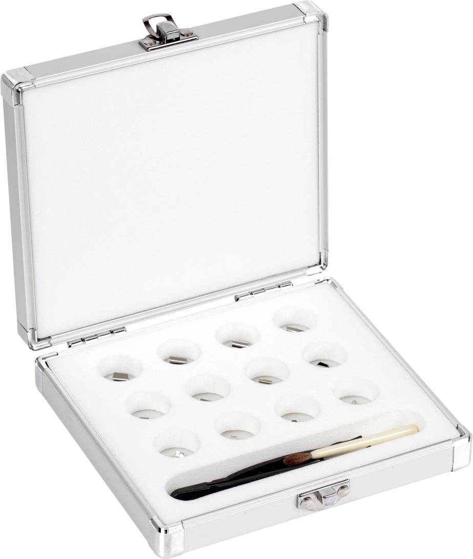 Kern Gewichtsatz 318-226, OIML-Klasse E2, Nennwert 1 mg - 500 mg, Plättchen, Edelstahl poliert (OIML), im Aluminiumetui