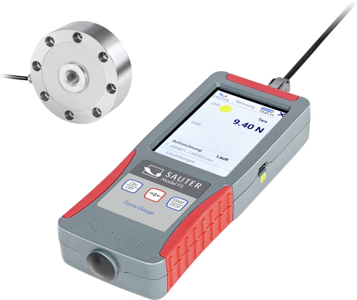 Sauter Kraftmessgerät 1000 N (max.) Werksstandard (ohne Zertifikat)