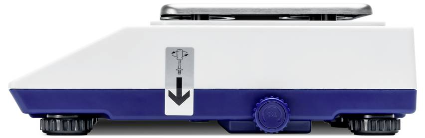 Kern Präzisionswaage Wägebereich (max.) 600g Ablesbarkeit 0.01g über Steckernetzteil, batteriebetrieben Grauweiß, Dunkelblau