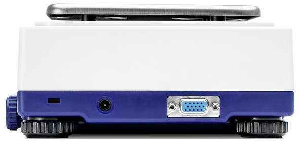 Kern Präzisionswaage Wägebereich (max.) 600g Ablesbarkeit 0.01g über Steckernetzteil, batteriebetrieben Grauweiß, Dunkelblau