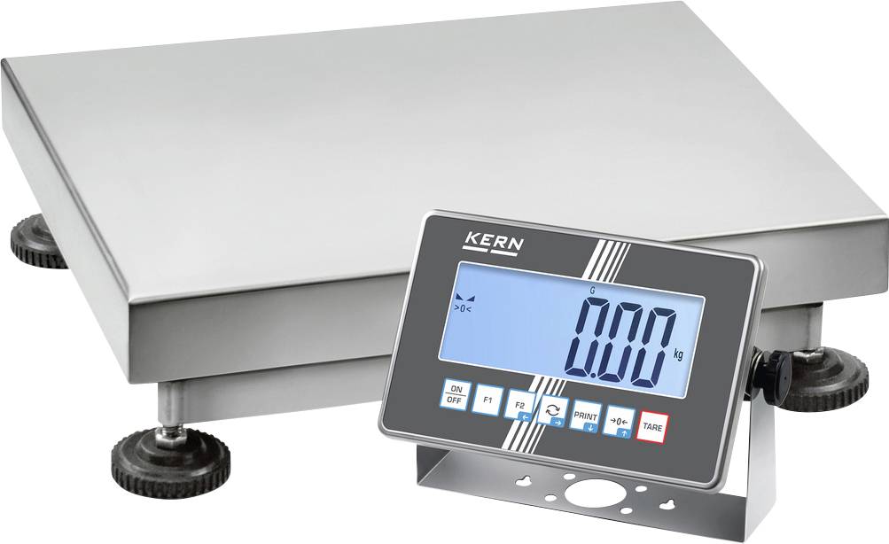 Digitale Waage mit einem großen Display, zeigt ein Gewicht von 0,00 kg an.