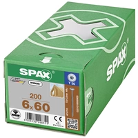 SPAX 0251010600605 Holzschraube 6mm 60mm T-STAR plus Stahl WIROX 200St. SPAX 0251010600605 Holzschraube 6mm 60mm T-STAR plus Stahl WIROX 200St.