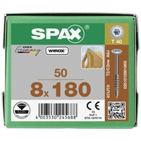 SPAX 0251010801805 Holzschraube 8mm 180mm T-STAR plus Stahl WIROX 50St. SPAX 0251010801805 Holzschraube 8mm 180mm T-STAR plus Stahl WIROX 50St.