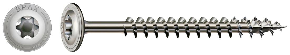 SPAX 0257000800805 Holzschraube 8mm 80mm T-STAR plus Edelstahl A2 50St.