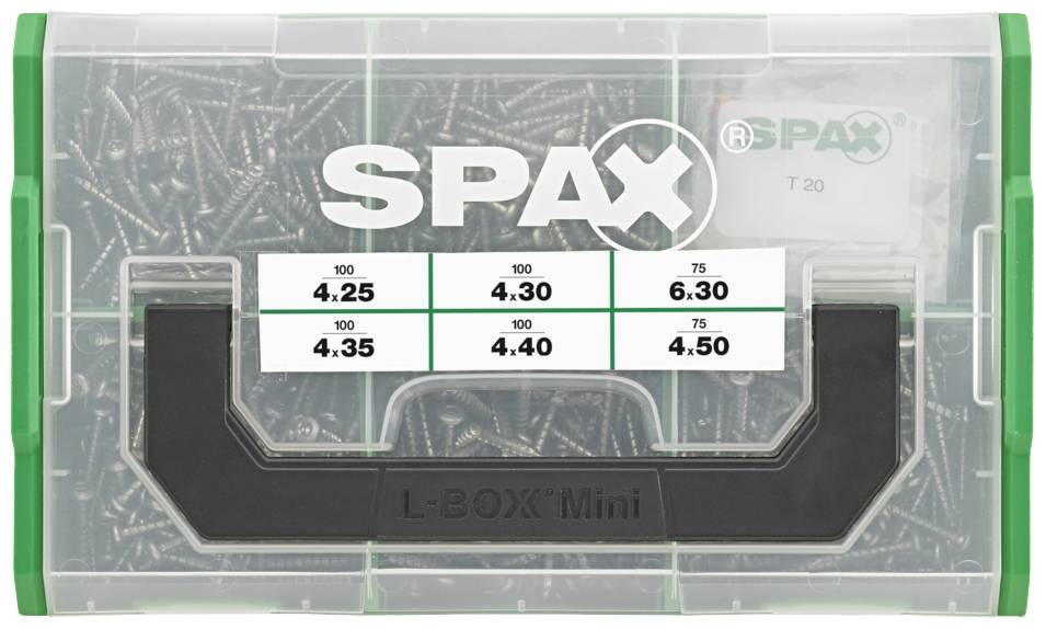 SPAX 5000009160219 Kombi-Schrauben-Sortiment 1 Set