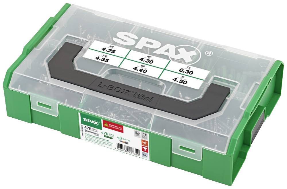 SPAX 5000009160219 Kombi-Schrauben-Sortiment 1 Set