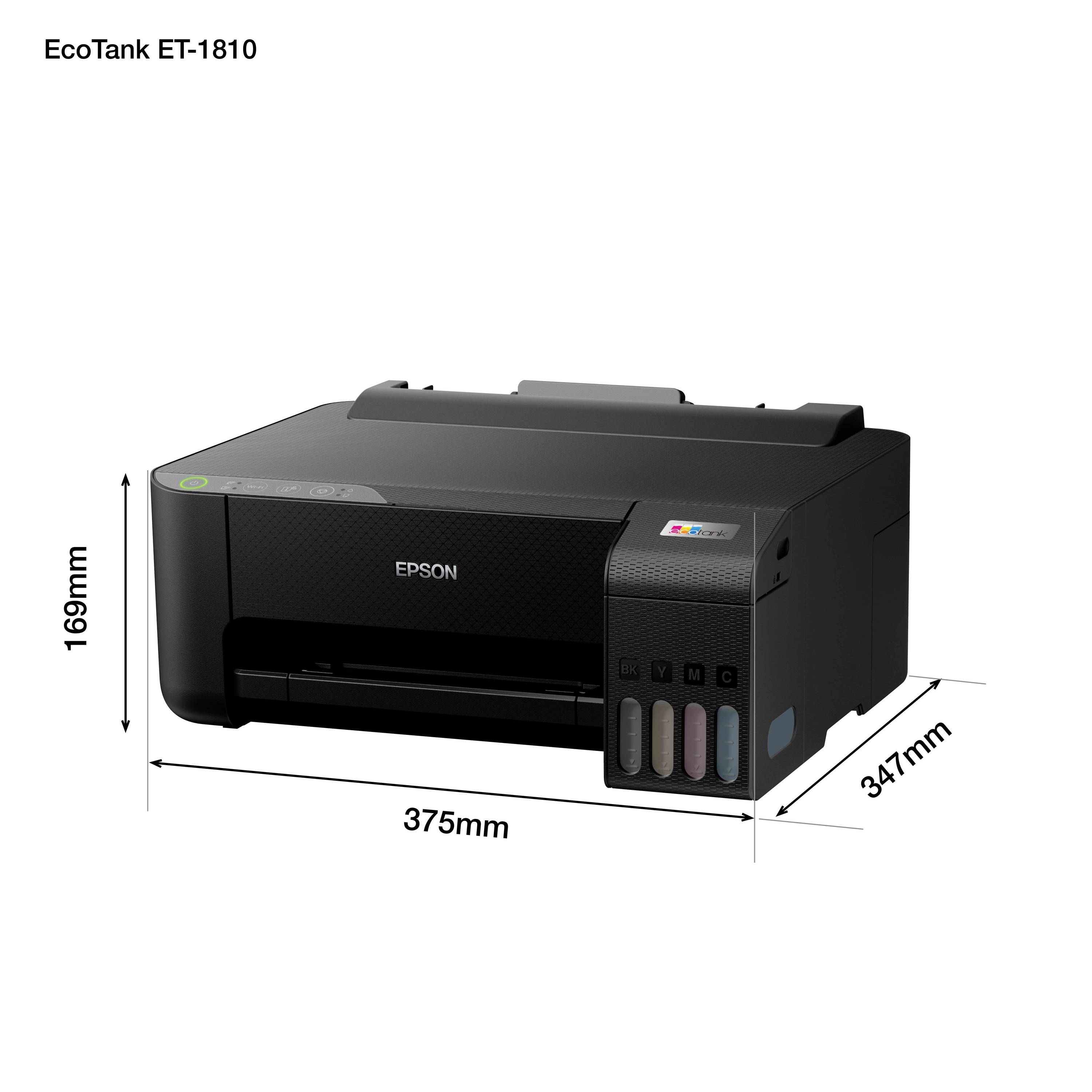 Epson EcoTank ET-1810 Drucker Tintenstrahl Farbe A4 Duplex, Tintentank-System, USB, WLAN