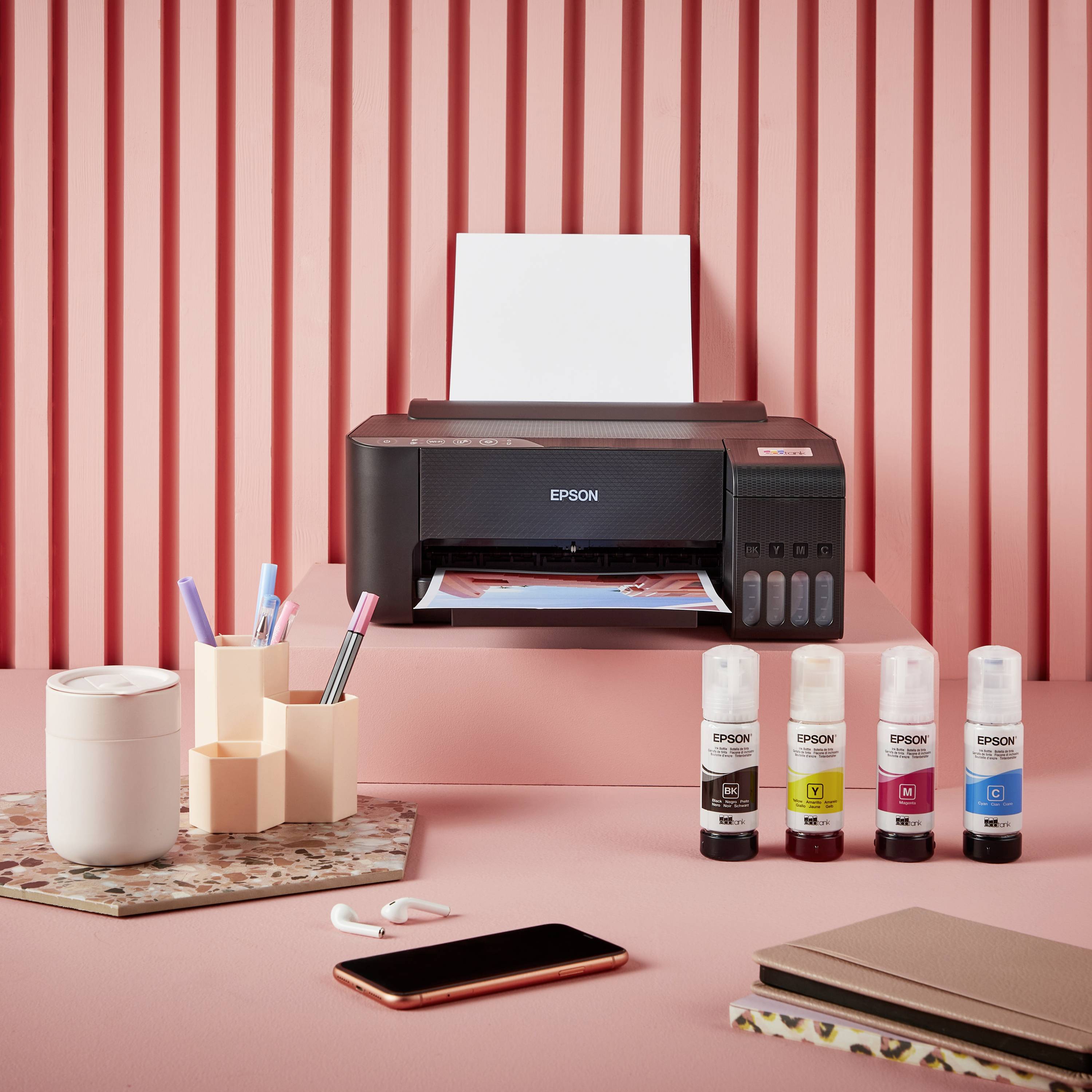 Epson EcoTank ET-1810 Drucker Tintenstrahl Farbe A4 Duplex, Tintentank-System, USB, WLAN