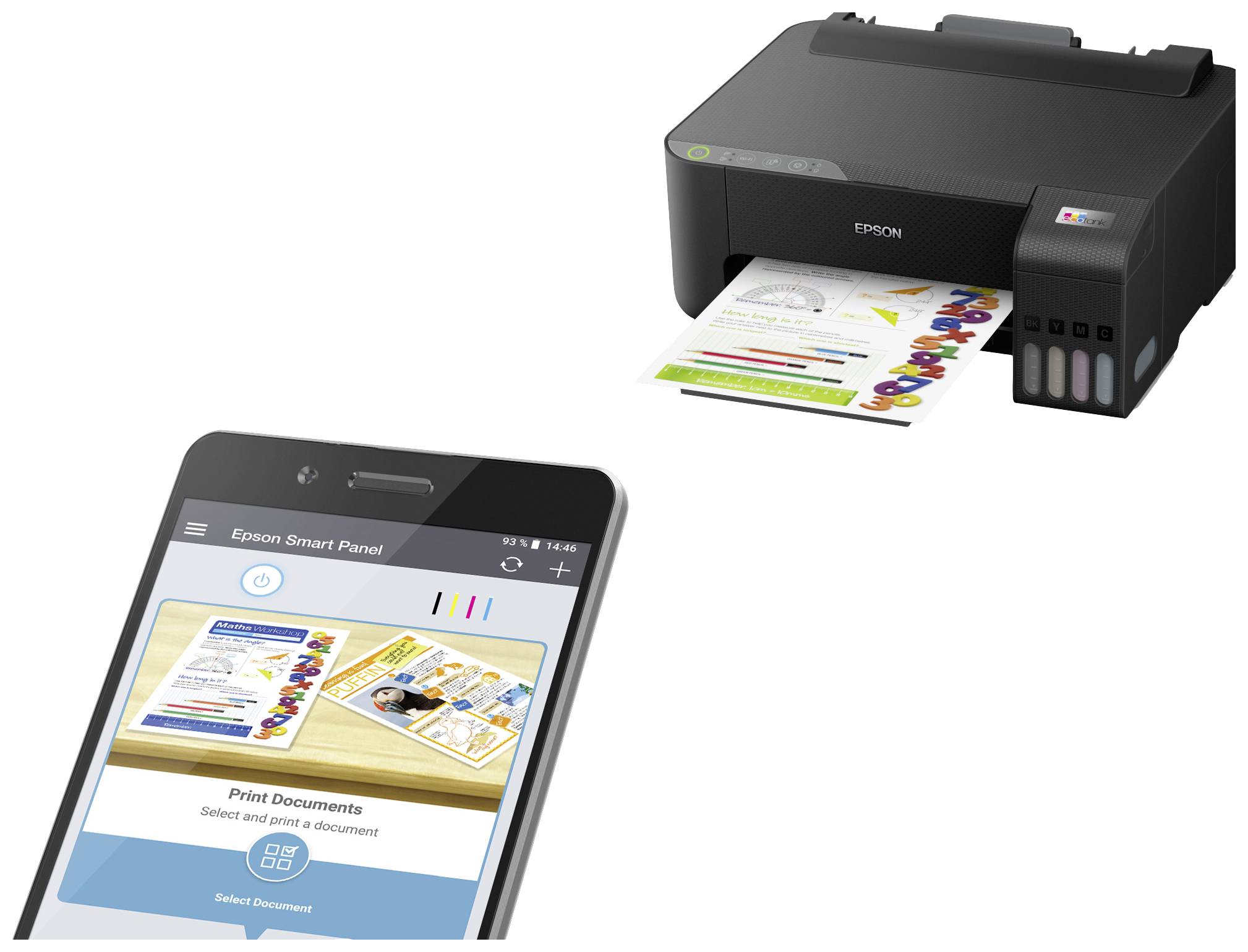 Epson EcoTank ET-1810 Drucker Tintenstrahl Farbe A4 Duplex, Tintentank-System, USB, WLAN