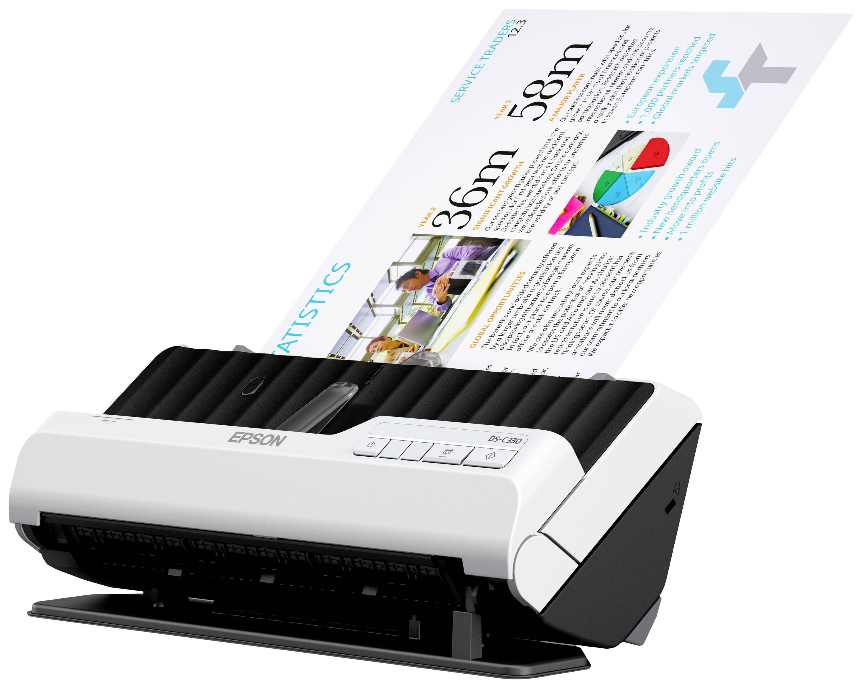 Epson WorkForce DS-C330 Scanner 30ppm Dokumentenscanner 1200 x 1200 USB-A (USB 2.0)