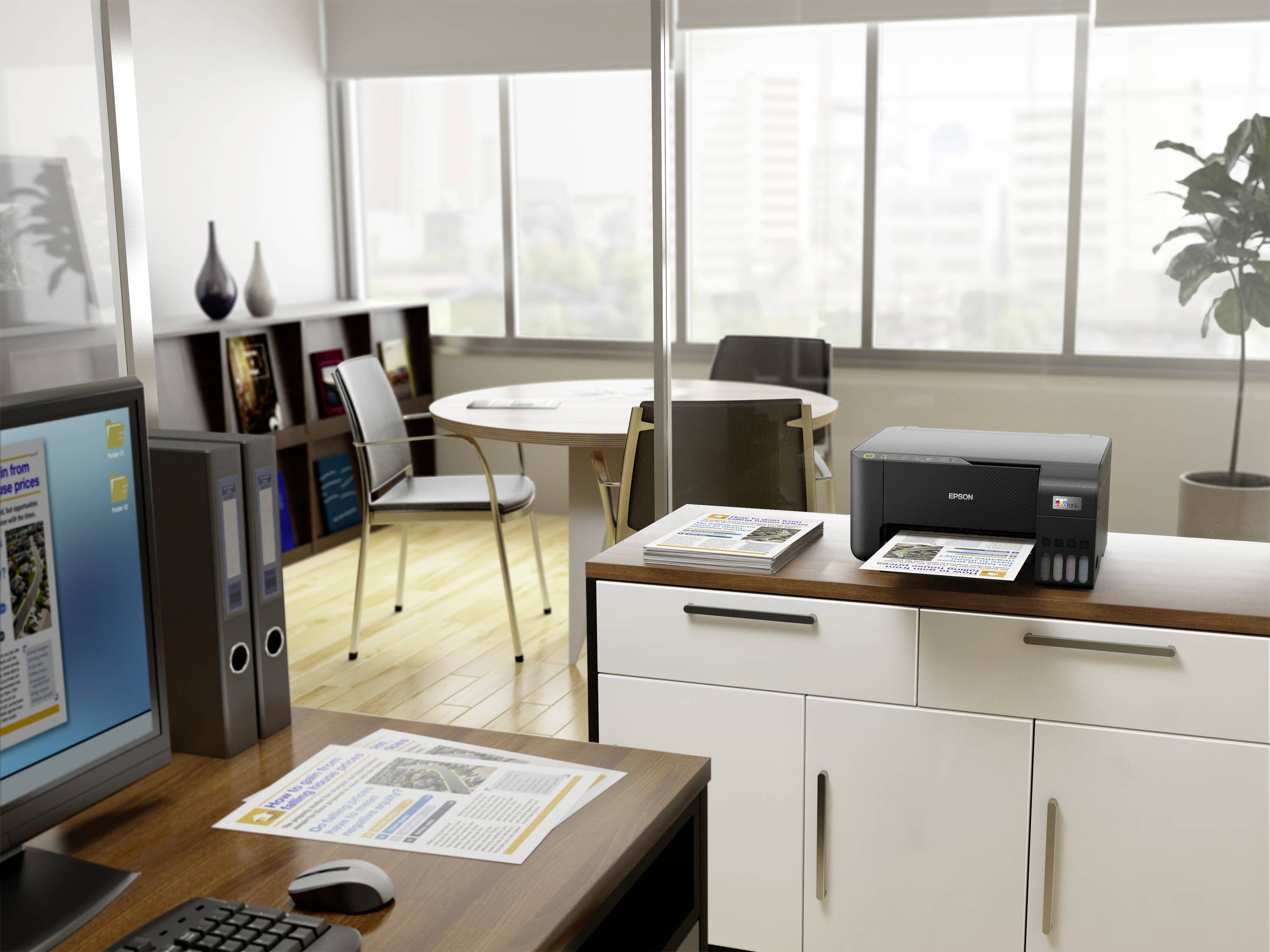 Epson EcoTank ET-2860 Inkjet MFP Multifunktionsdrucker Tintenstrahl Farbe A4 Drucker, Scanner, Kopierer Duplex, Tintentank-System