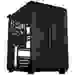 Cooler Master Qube 500 Flatpack Midi-Tower PC-Gehäuse Schwarz Seitenfenster, 1 vorinstallierter Lüfter, Staubfilter