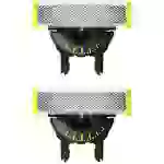 Philips Bodycare OneBlade QP420 / 50 Rasierklingen Silber, Gelb 2 St. Philips Bodycare OneBlade QP420 / 50 Rasierklingen Silber, Gelb 2 St.