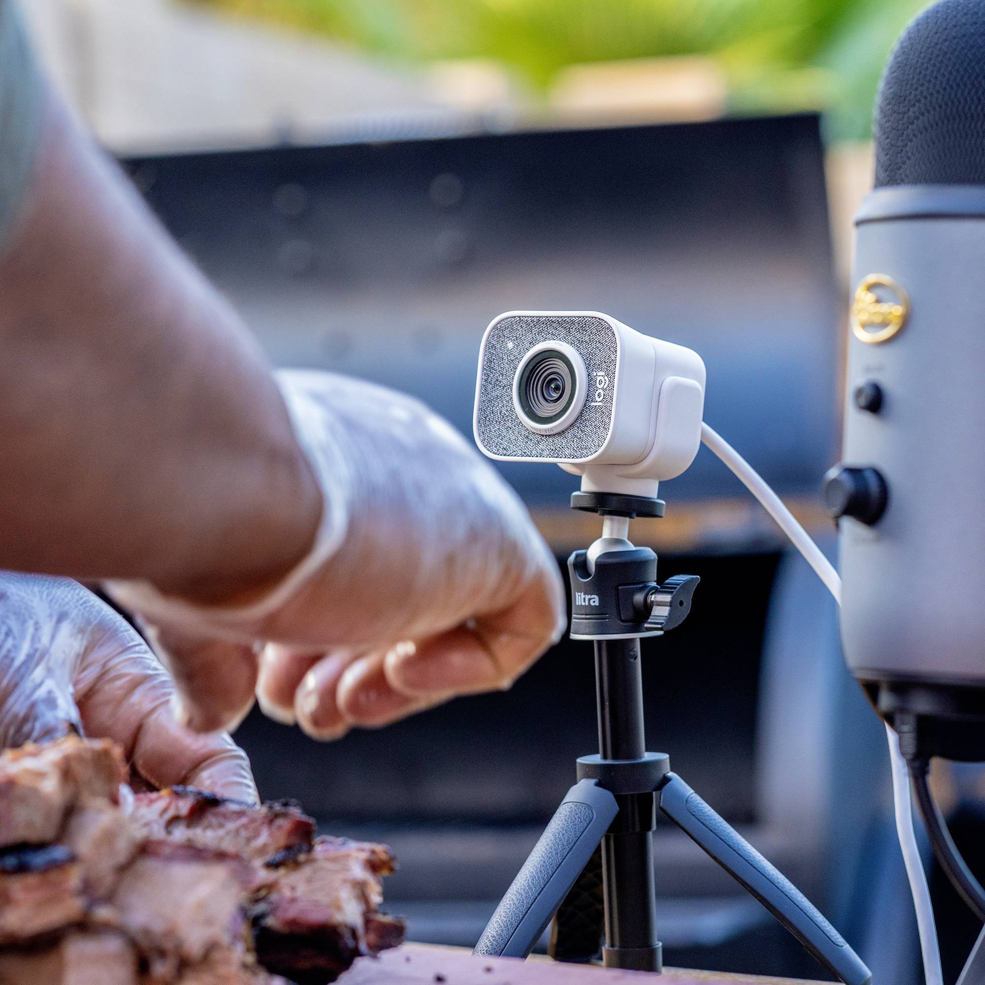 Logitech StreamCam Full HD-Webcam 1920 x 1080 Pixel Klemm-Halterung, Mikrofon