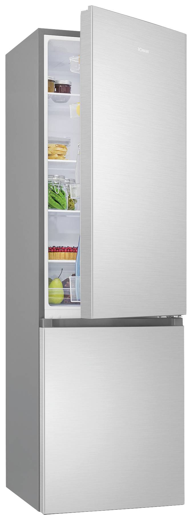 Bomann KG 7353 ix Kühl-Gefrier-Kombination EEK: C (A - G) 268 l Edelstahl