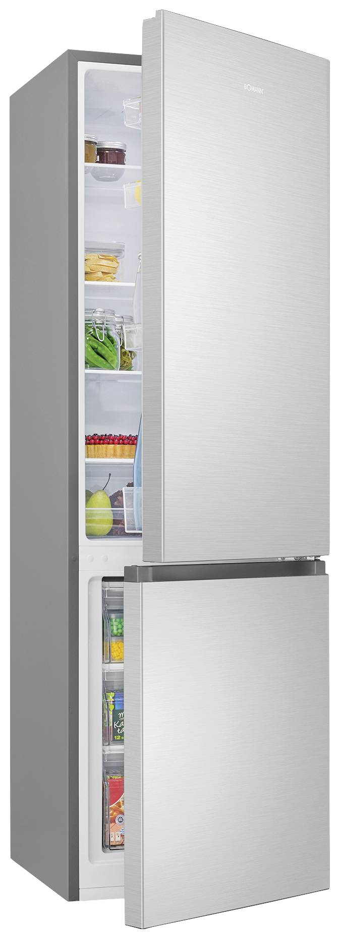 Bomann KG 7353 ix Kühl-Gefrier-Kombination EEK: C (A - G) 268 l Edelstahl