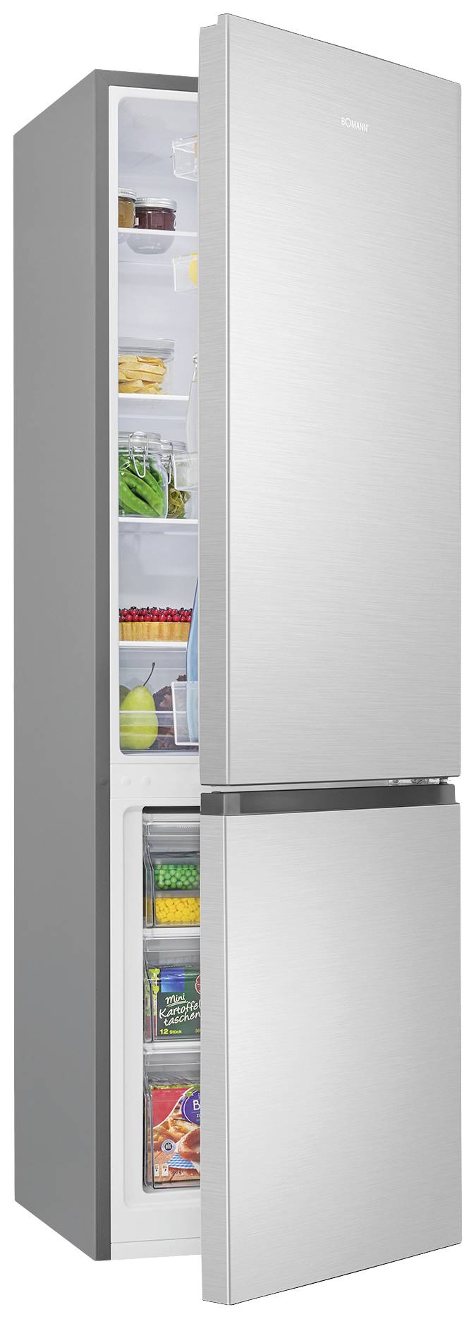Bomann KG 7353 ix Kühl-Gefrier-Kombination EEK: C (A - G) 268 l Edelstahl