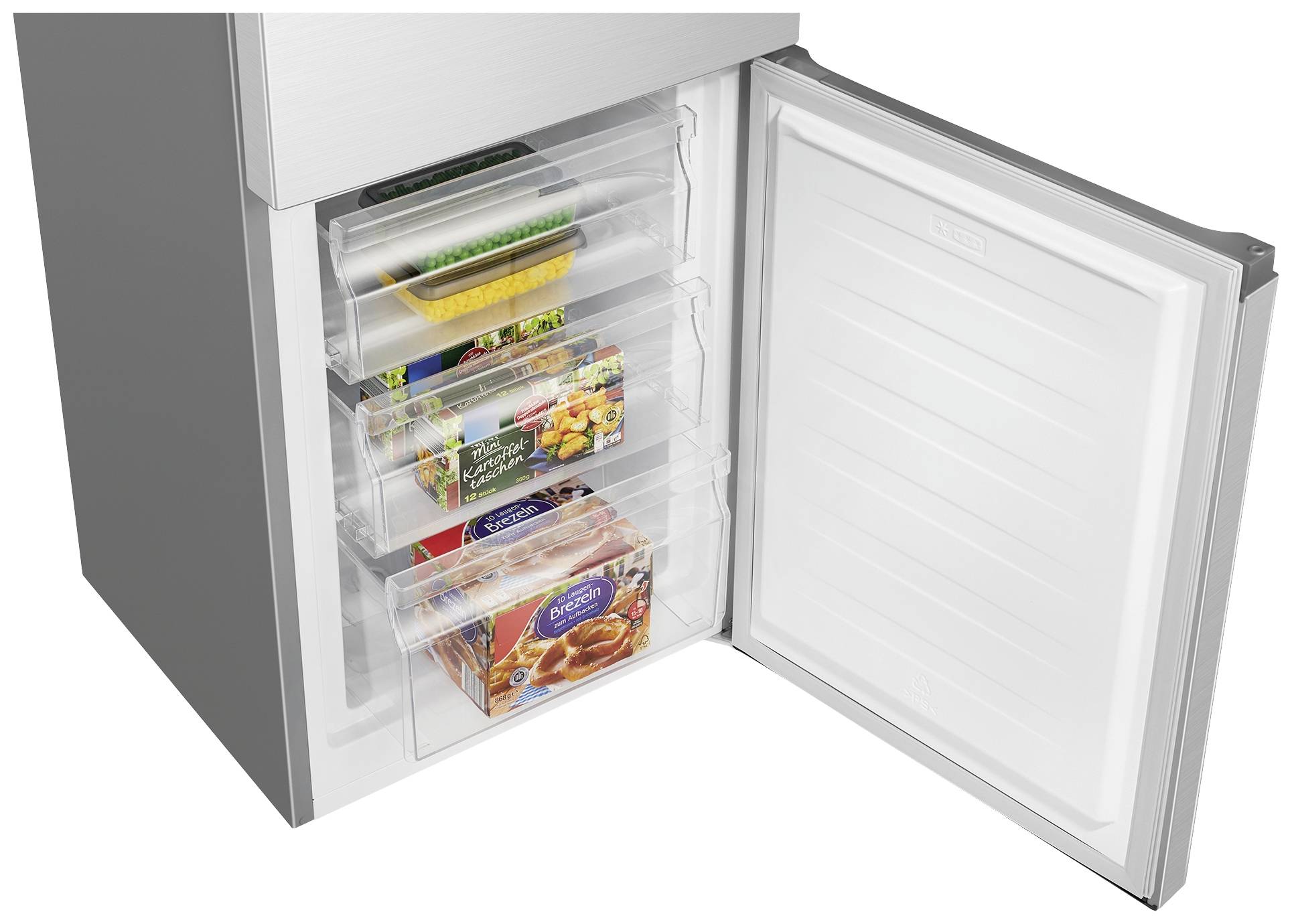 Bomann KG 7353 ix Kühl-Gefrier-Kombination EEK: C (A - G) 268 l Edelstahl