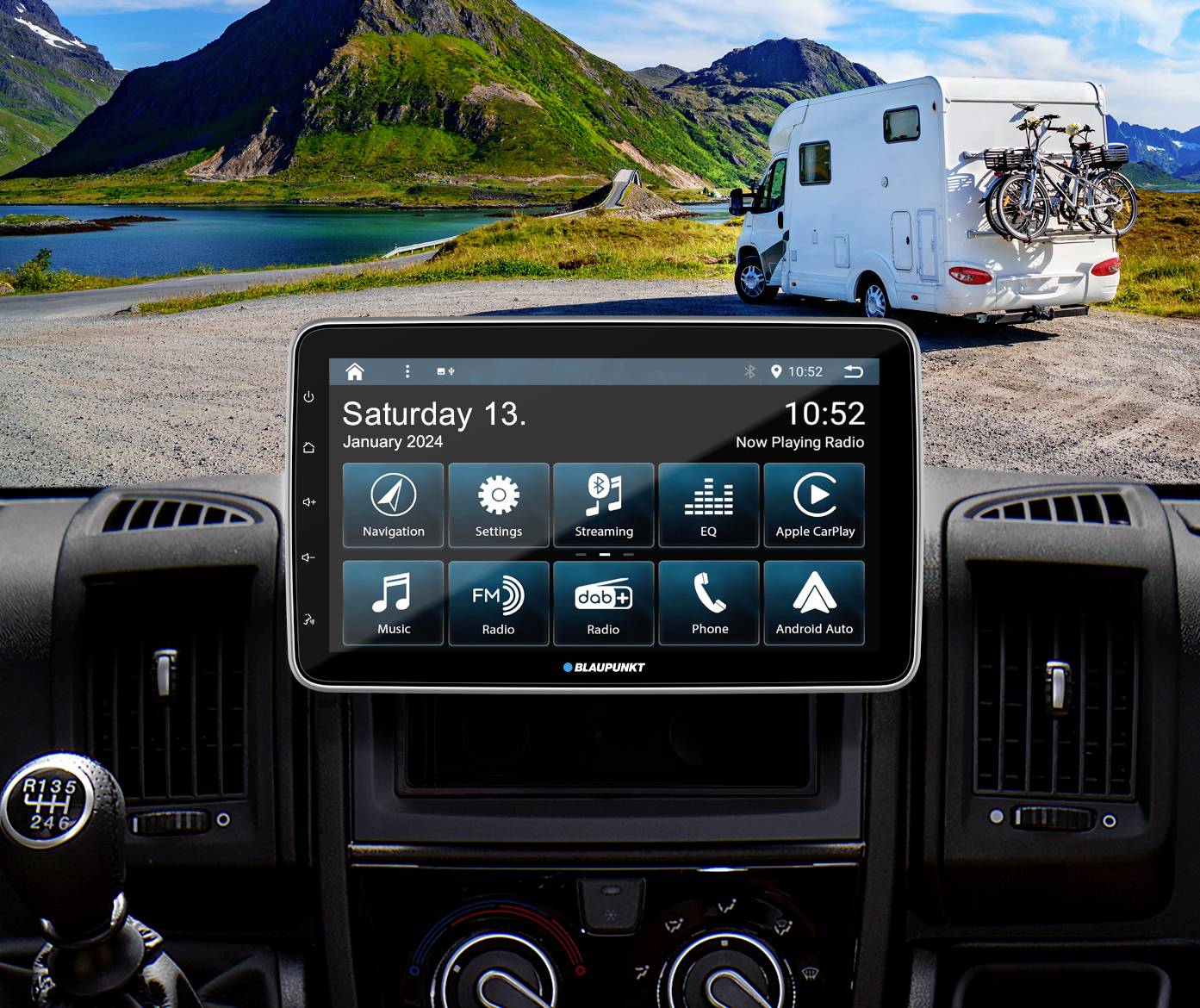 Blaupunkt Cape Town 948 DAB Moniceiver Anschluss für Lenkradfernbedienung, Anschluss für Rückfahrkamera, Apple CarPlay, DAB+