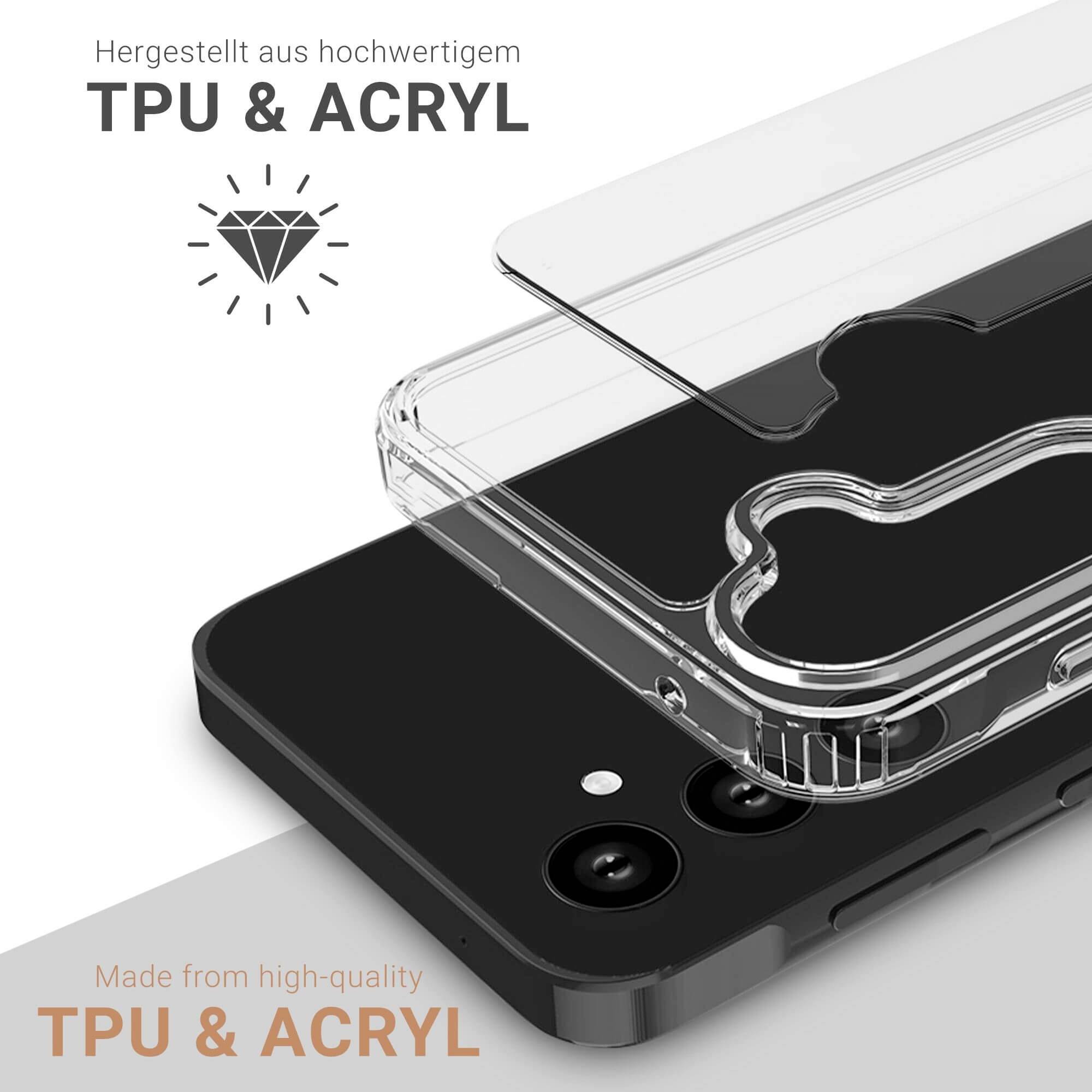 JT Berlin Pankow Clear Backcover Samsung Galaxy A55 5G Transparent Stoßfest 11052