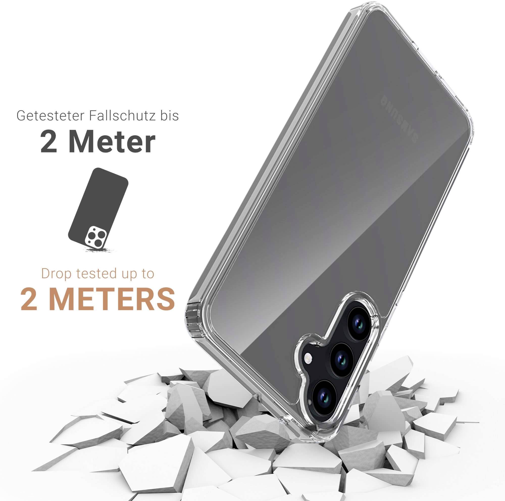 JT Berlin Pankow Clear Backcover Samsung Galaxy A55 5G Transparent Stoßfest 11052