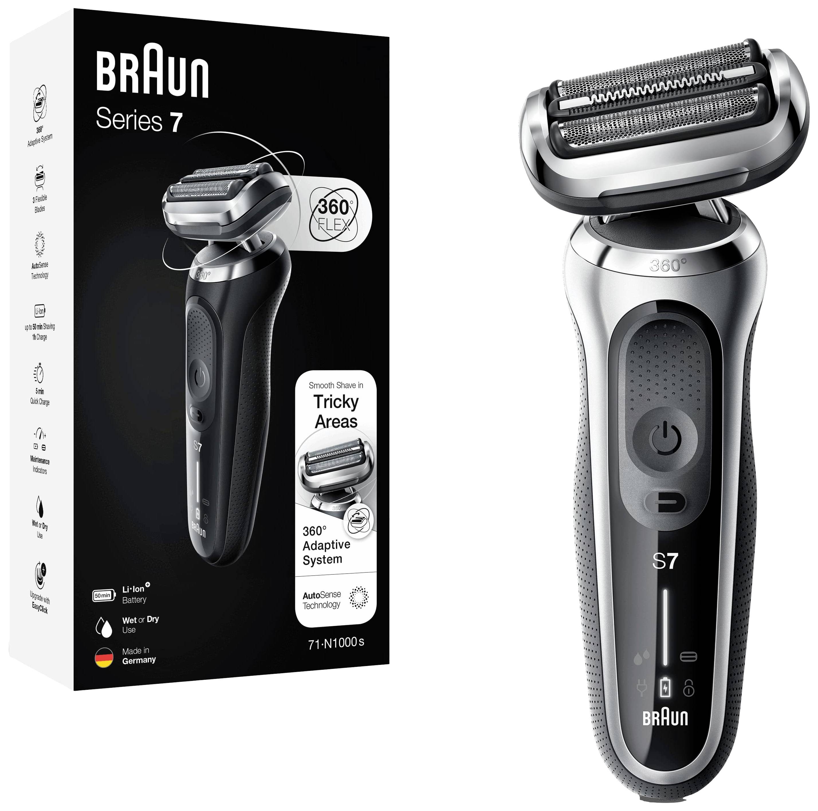 Braun Series 7, 71-S1000s 4210201433705 Folienrasierer Silber, Schwarz
