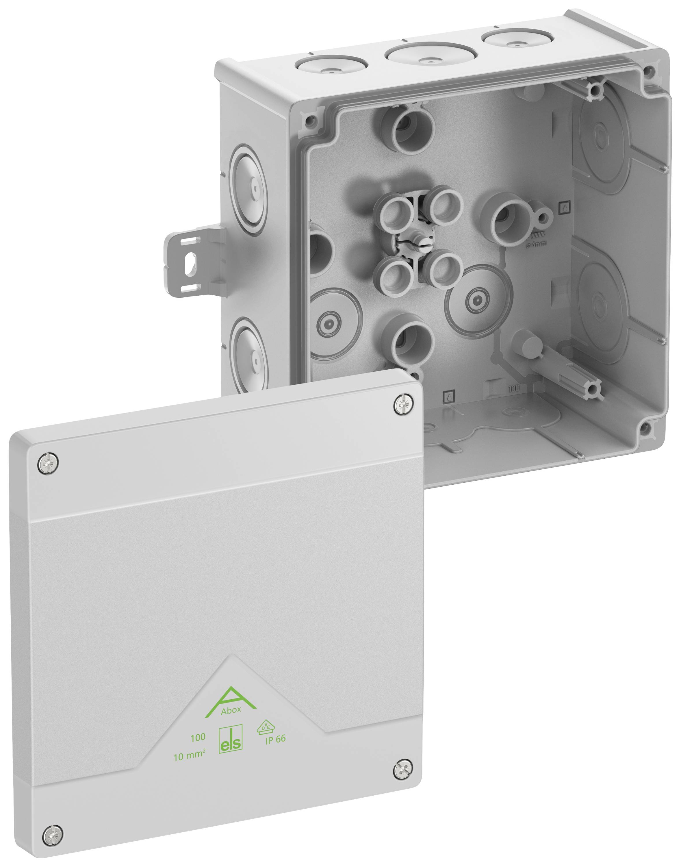 Spelsberg 81040101 Abzweigkasten (L x B x H) 152 x 152 x 80mm Grau IP66 1St.